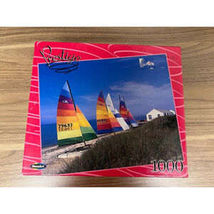 Vintage Prestige Sailboats Mayflower Heights 1000 Piece Puzzle By Rose Art